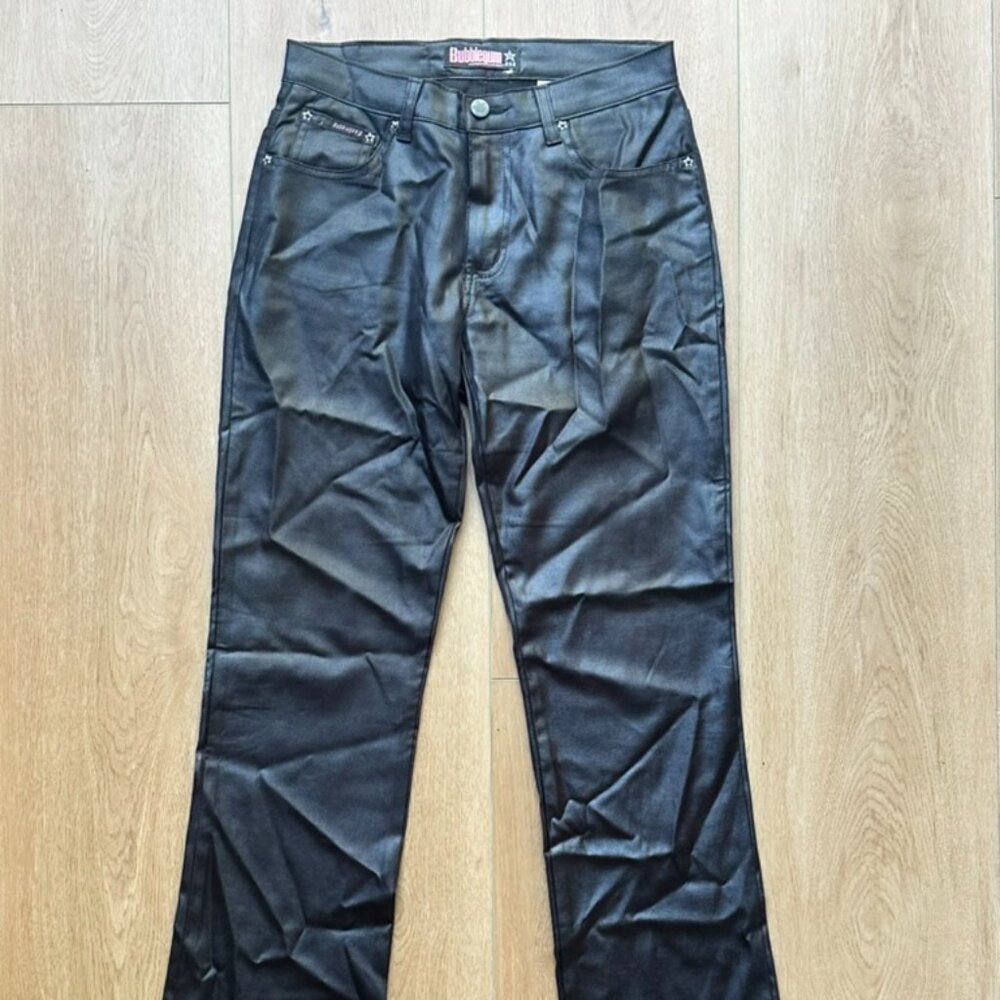 Vintage Bubblegum USA Black Y2K Bell Bottoms Pants Size 5/6 Made in USA